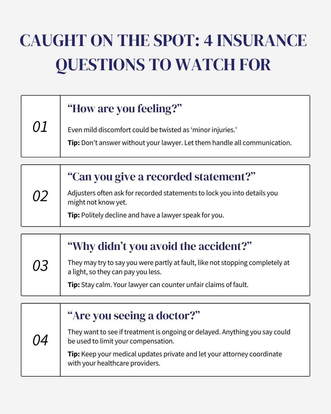 Four Insurance Questions to Watch For