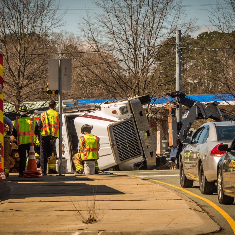 Dallas Truck Accident Scene