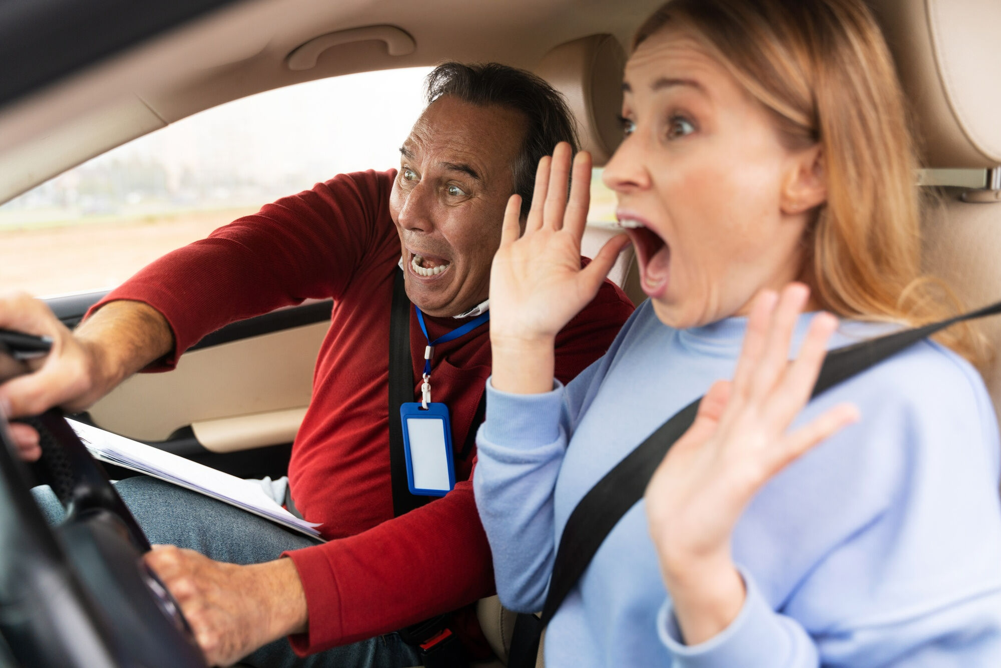 a distracted driver