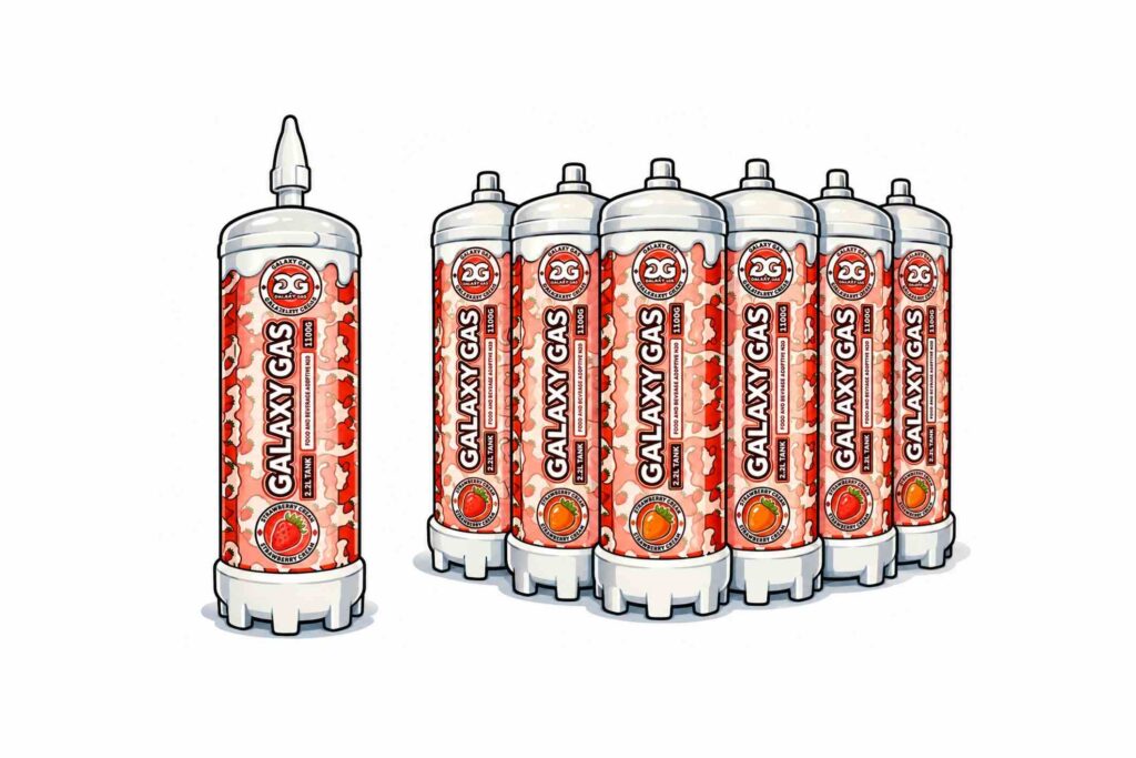 Balloons and canisters used to inhale nitrous oxide at the heart of the Amazon Galaxy Gas lawsuit.