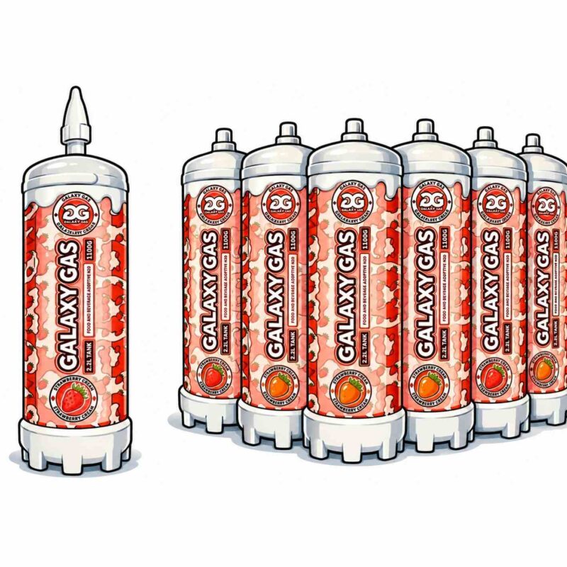 Los globos y los cartuchos utilizados para inhalar óxido nitroso son el núcleo de la demanda contra Amazon Galaxy Gas.